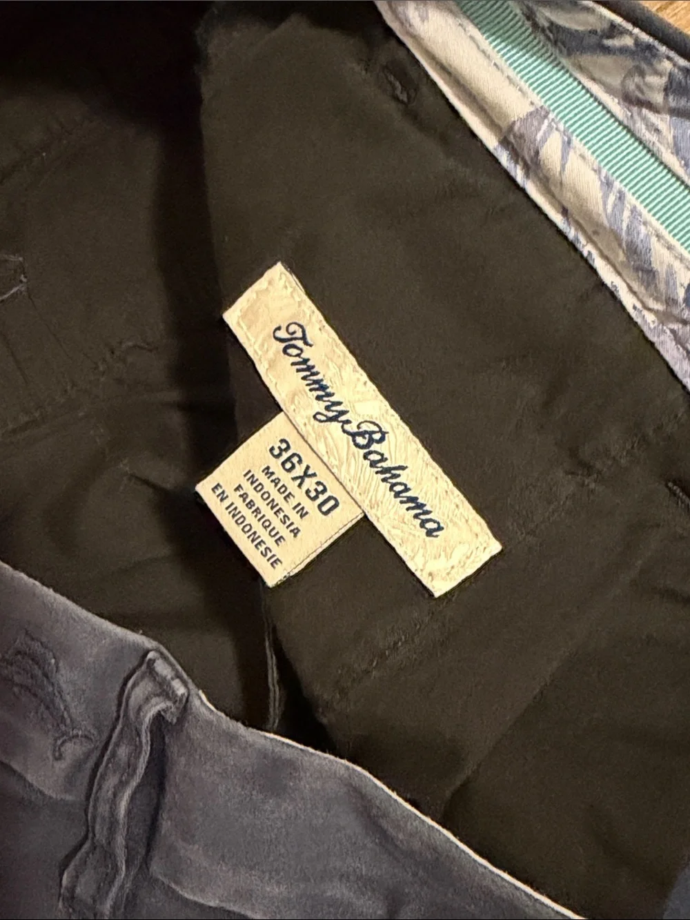 Tommy Bahama 36x30 Navy Blue Boracay Chino Mens Pants Casual Coastal